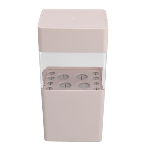 Pinsel Trocknen und Aufbewahrungsbox Atmungsaktives Silikon große Kapazität Trocknen kosmetischer Bürsten Behälter für Maniküre Make -up Organizer Kunststoff Silikon 12 Löcher (Rosy) von DIRBAK