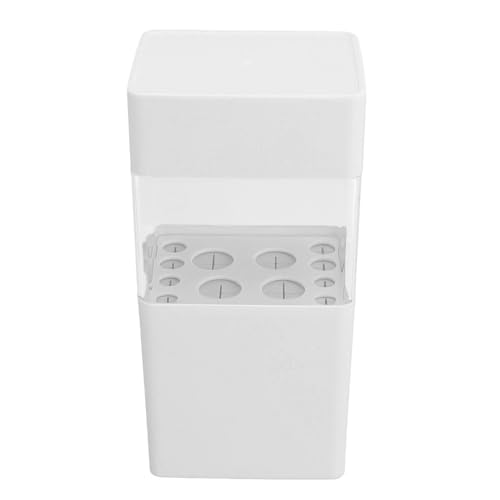 Pinsel Trocknen und Aufbewahrungsbox Atmungsaktives Silikon große Kapazität Trocknen kosmetischer Bürsten Behälter für Maniküre Make -up Organizer Kunststoff Silikon 12 Löcher (White) von DIRBAK