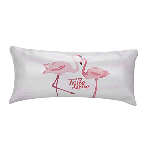 Professionelle Maniküre Tischpolsternägelkissen Kissen PU Leder Handkissenmatte lebig leicht sauberes Leicht für Heimsalon Verwenden Sie Schwammmaterial 43,5 cm x 30 cm (Flamingo hand pillow) von DIRBAK
