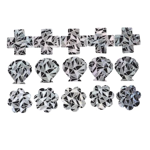 Reflektierende Pasteten Decknippelabdeckungen Aufkleber Selbstklebbar einwegs modisches einzigartiges Design für Frauen Party täglicher Verschleiß Pet Polyester 15pairs Reflektierende Pasteten Decknippelabdeckungen Aufkleber Selbstklebbar einwegs modisches einzigartiges Design für Frauen Party täglicher Verschleiß Pet Polyester 15pairs von DIRBAK