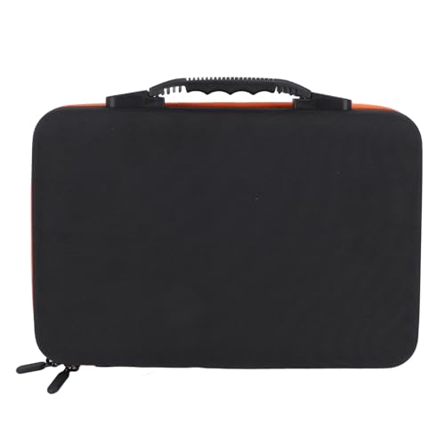 Tragetasche für ätherische Öle, große Kapazität, stoßfeste Organizer-Tasche mit Abnehmbarer Schwammschicht für Aromatherapie-Enthusiasten, Orange, für 60 Fächer, 10-ml-Flaschen von DIRBAK