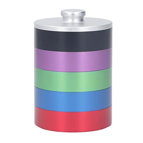 Watch Oil Jar Aluminiumlegierung 5 Schichten versiegeltes Reinigungswerkzeug für Uhr Reparatur und Schmuckreinigung 69 mm Durchmesser 5 Gläser mit Deckel von DIRBAK