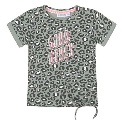 DIRKJE Baby meisjes t-Shirt panterprint Good Vibes Green von DIRKJE