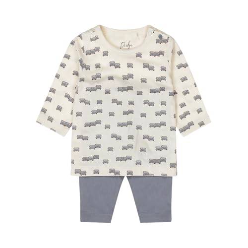 Dirkje Baby - Jungen Pyjama Organic Cotton Set, Faded Blue, 110-116 EU von DIRKJE