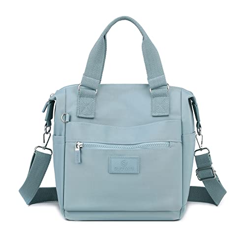 DIRRONA Beiläufig Damen Umhängetasche Multi Pocket Multi Fach Crossbody Bag Mittelgroße Umhängetasche Aus Wasserdicht Nylon Reisen Schule Täglicher Gebrauch Damentasche Blaues A von DIRRONA