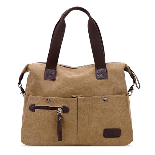 DIRRONA Casual Damen Segeltuch Umhängetasche Groß Kapazität Handtasche Reise Schultertasche Multi Tasche Umhängetaschen Täglich Segeltuch Tasche von DIRRONA