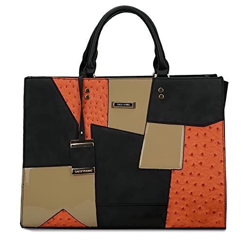 DIRRONA Damen Handtasche Mode Umhängetasche Beiläufig Crossbody-Tasche Handtasche Damen Gross Wasserdicht PU Leder Tasche Damen Braun von DIRRONA