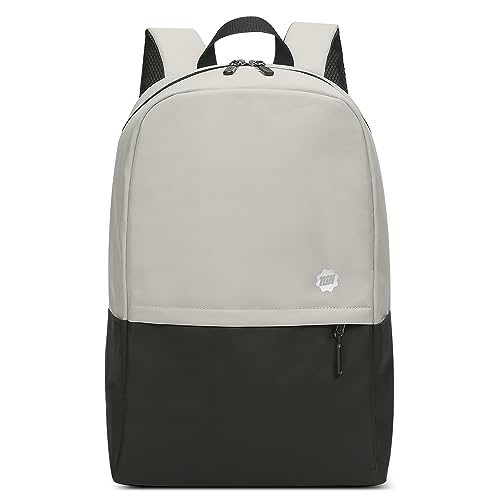 DIRRONA Damen Mode Rucksack Damen Schulterrucksack für 15,6-Zoll-Laptop Nylon Großer Leichter Rucksack Wasserdicht Lässig Travel Arbeit Schule Damen Umhängetasche Rucksackhandtaschen Weiss von DIRRONA