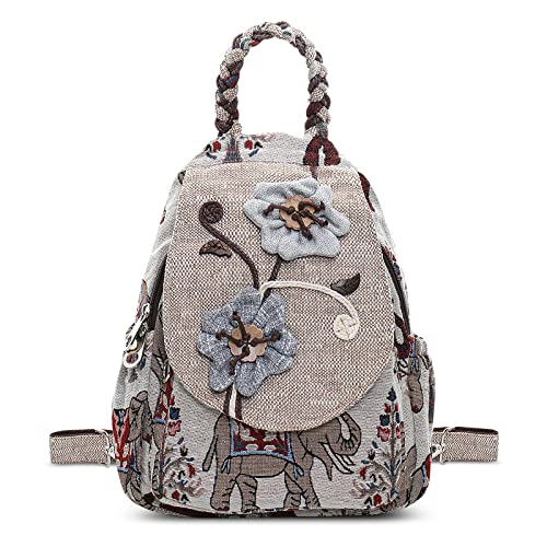 DIRRONA Damen Rucksack Mode Süße Umhängetasche Soft LeinwandRucksack für Damen Lässige Brusttasche für Reisen Camping im Freien Arbeiten Mit Bedrucktem Design Handgemacht Rucksack DIRRONA Damen Rucksack Mode Süße Umhängetasche Soft LeinwandRucksack für Damen Lässige Brusttasche für Reisen Camping im Freien Arbeiten Mit Bedrucktem Design Handgemacht Rucksack von DIRRONA