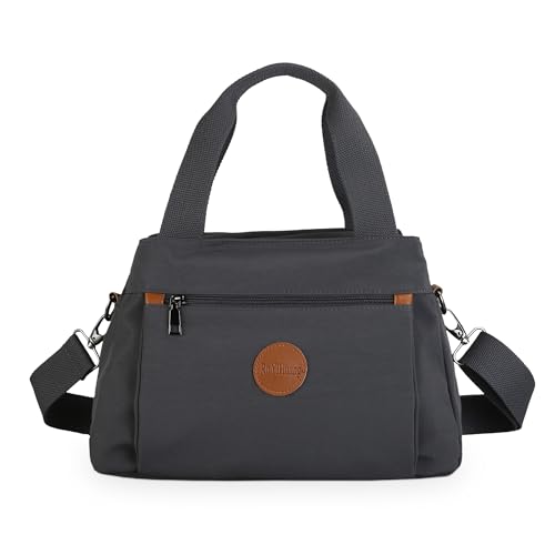 DIRRONA Handtasche Damen – Nylon Umhängetasche mit Verstellbaren Schultergurten, Große Tasche mit Mehreren Fächern, Casual Tasche für Reise, Arbeit & Diebstahlschutz von DIRRONA