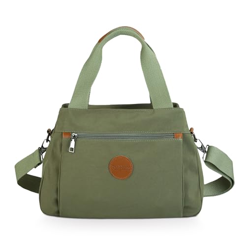 DIRRONA Handtasche Damen – Nylon Umhängetasche mit Verstellbaren Schultergurten, Große Tasche mit Mehreren Fächern, Casual Tasche für Reise, Arbeit & Diebstahlschutz von DIRRONA