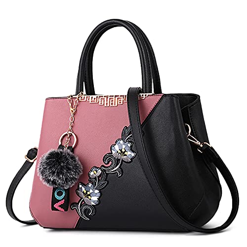 DIRRONA Handtasche Damen Groß – Umhängetasche & Tote Bag mit Blumenstickerei und Pom-Pom-Dekoration, ideal für Arbeit und Freizeit, Reisen oder Urlaub, Büro sowie Abendanlässe und Hochzeiten DIRRONA Handtasche Damen Groß – Umhängetasche & Tote Bag mit Blumenstickerei und Pom-Pom-Dekoration, ideal für Arbeit und Freizeit, Reisen oder Urlaub, Büro sowie Abendanlässe und Hochzeiten von DIRRONA