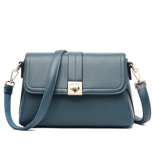 DIRRONA Mode Damen Schultertasche Beiläufig Frau Umhängetasche Classic Reise Täglich Damen Achseltasche Zwei Schultergurte Blau von DIRRONA