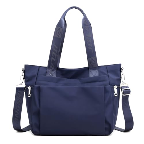 DIRRONA Mode Damen Umhängetasche Multi Pocket Multi Fach Crossbody Bag Groß Beiläufig Umhängetasche Aus Wasserdicht Nylon Reisen Schule Täglicher Gebrauch Damentasche Blau von DIRRONA