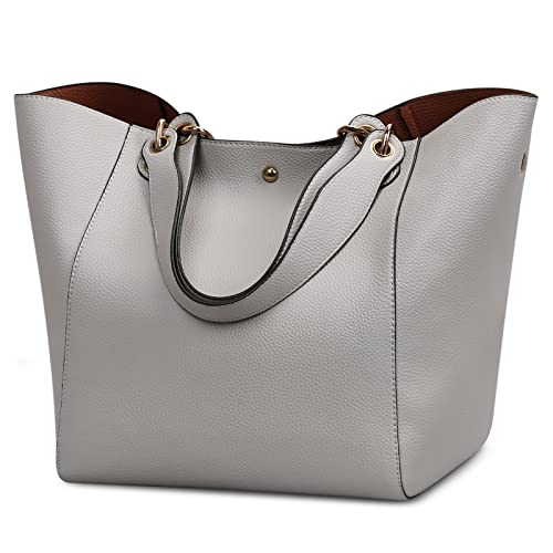 DIRRONA Retro Damen Schultertasche Hohe Kapazität Damen Handtasche Weiches PU Leder Shopping Damen Umhängetaschen Lässig Reisen Einkaufstasche für Damen von DIRRONA