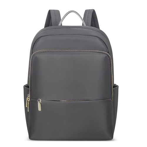 DIRRONA Damenrucksack Modern Leicht, Laptop Rucksack 14 Zoll Tagesrucksack Damen Elegant Rucksack Uni Rucksack Diebstahlsicher Damen Groß Arbeit Reisen Freizeit GeschäFt Anthrazitgrau von DIRRONA