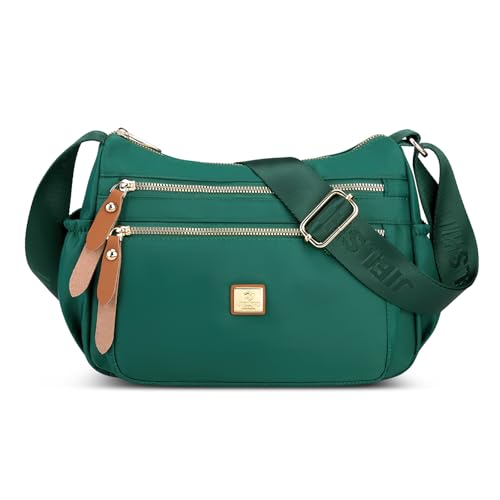 DIRRONA Damen Umhängetasche Casual Wasserdicht Grün 26 x 13 x 19 cm von DIRRONA