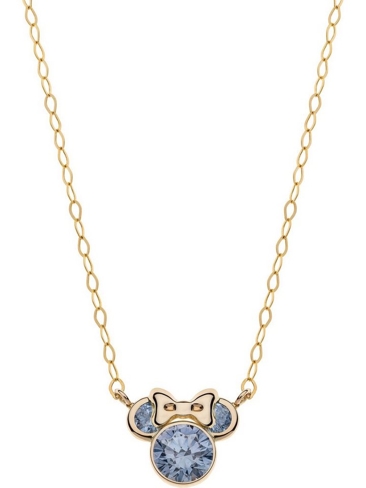 DISNEY Jewelry Collier Disney Mädchen-Kette Gelbgold Zirkonia von DISNEY Jewelry