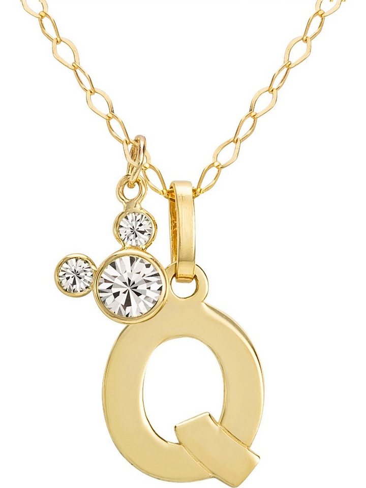 DISNEY Jewelry Collier Disney Mädchen-Kinderkette 375er Gelbgold Kristall von DISNEY Jewelry