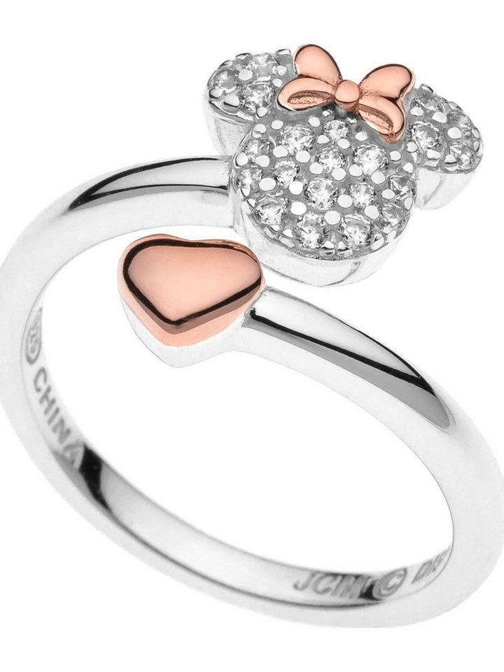 DISNEY Jewelry Fingerring Disney Mädchen-Kinderring 925er Silber Kristall, Kristall von DISNEY Jewelry