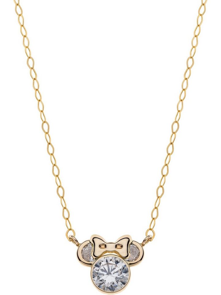 DISNEY Jewelry Collier Disney Mädchen-Kette Gelbgold Zirkonia von DISNEY Jewelry