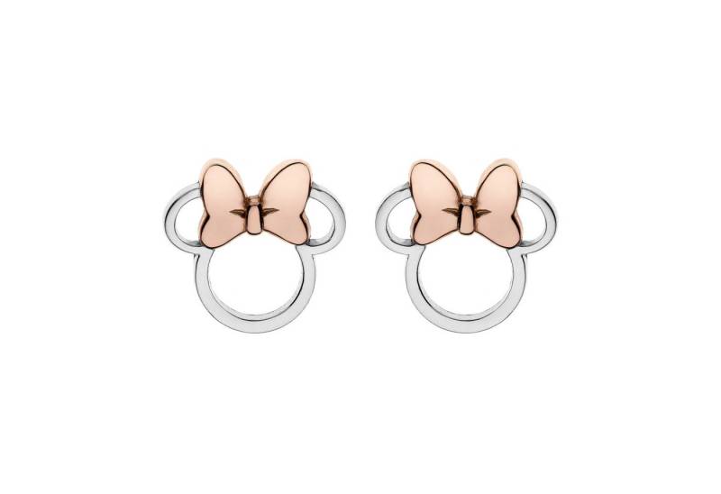 DISNEY Jewelry Ohrstecker-Set Disney Kinderohrringe Minnie Mouse – 925er Silber & Roségold @DISNEY von DISNEY Jewelry