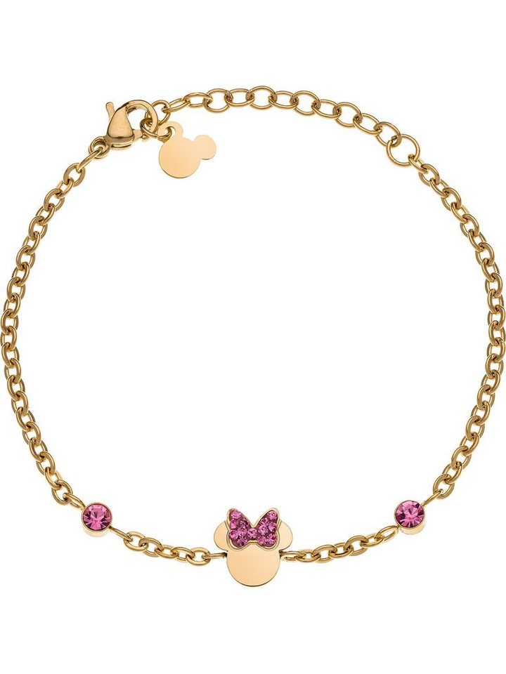 DISNEY Jewelry Silberarmband Disney Mädchen-Armband Edelstahl Kristall, Modern von DISNEY Jewelry