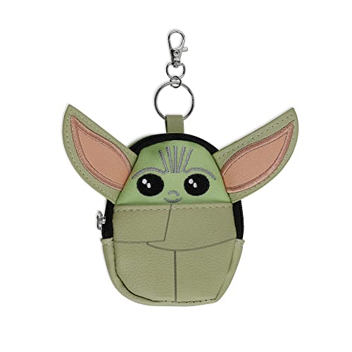 DISNEY Baby Yoda grüner Mini-Rucksack Schlüsselanhänger, Grün, Schwarz und Beige, Einheitsgröße, Kind von DISNEY