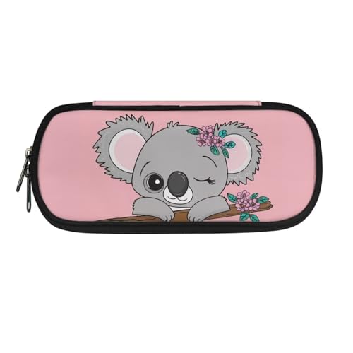 DISNIMO Federmäppchen, großes Federmäppchen, Schreibwaren-Tasche für Teenager, Jungen, Mädchen, Schule, Universität, Süßer Koala, M von DISNIMO