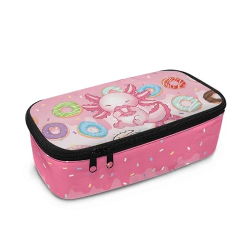 DISNIMO Federmäppchen für Teenager und Mädchen, großes Fassungsvermögen, Stifttasche mit Reißverschluss, Schreibwarentasche, Sweety Axolotl, Taschen-Organizer von DISNIMO