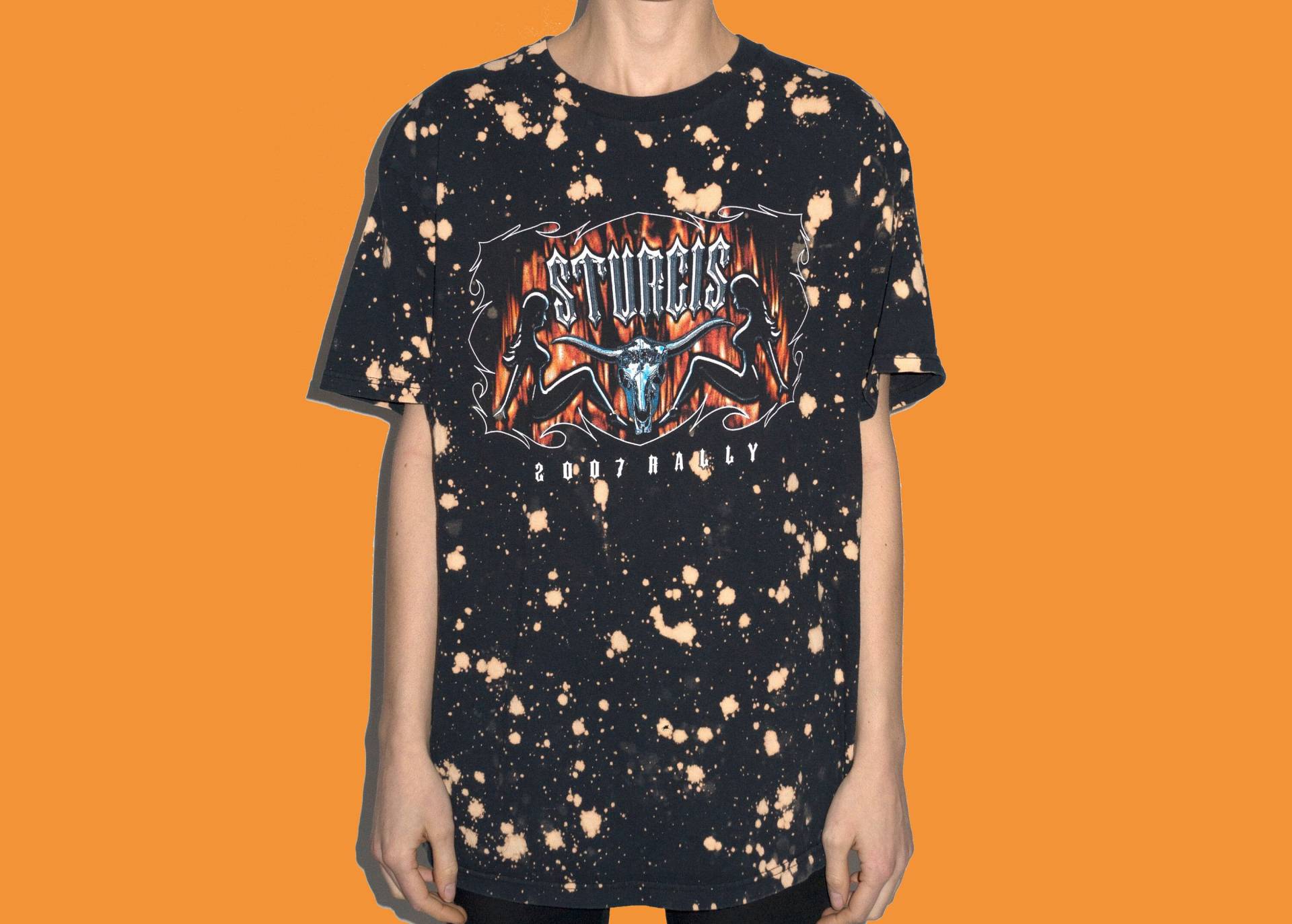 Handgefärbt 2007 Sturgis Motorrad Rallye T Shirt Größe L = Handgefärbt 2007 Sturgis Motorrad Rallye T Shirt Größe L = von DISPOSL
