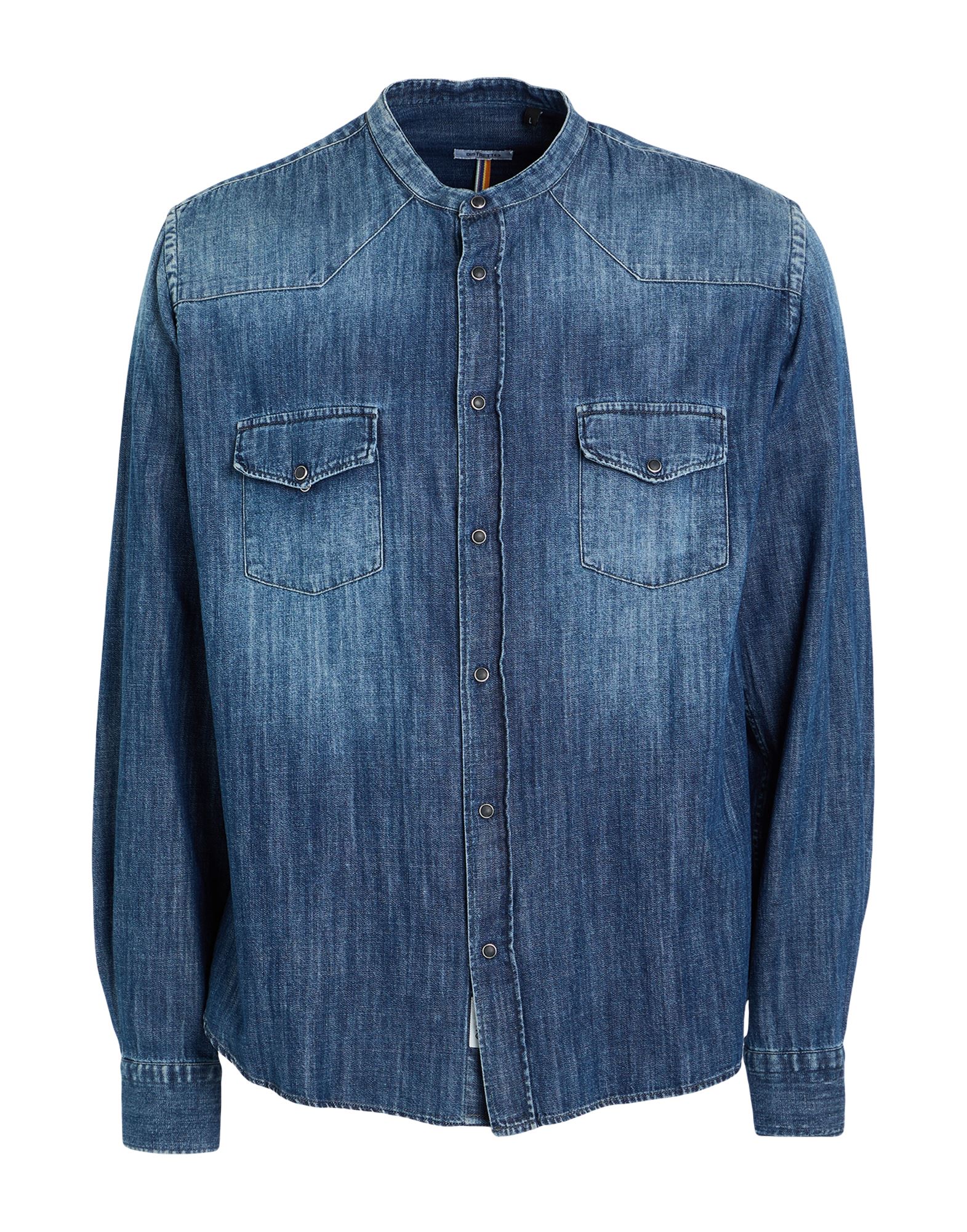 DISTRETTO 12 Jeanshemd Herren Blau von DISTRETTO 12