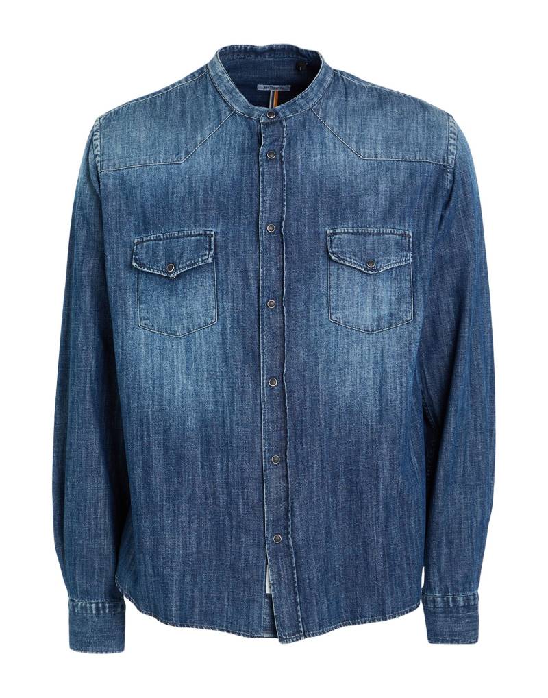 DISTRETTO 12 Jeanshemd Herren Blau von DISTRETTO 12
