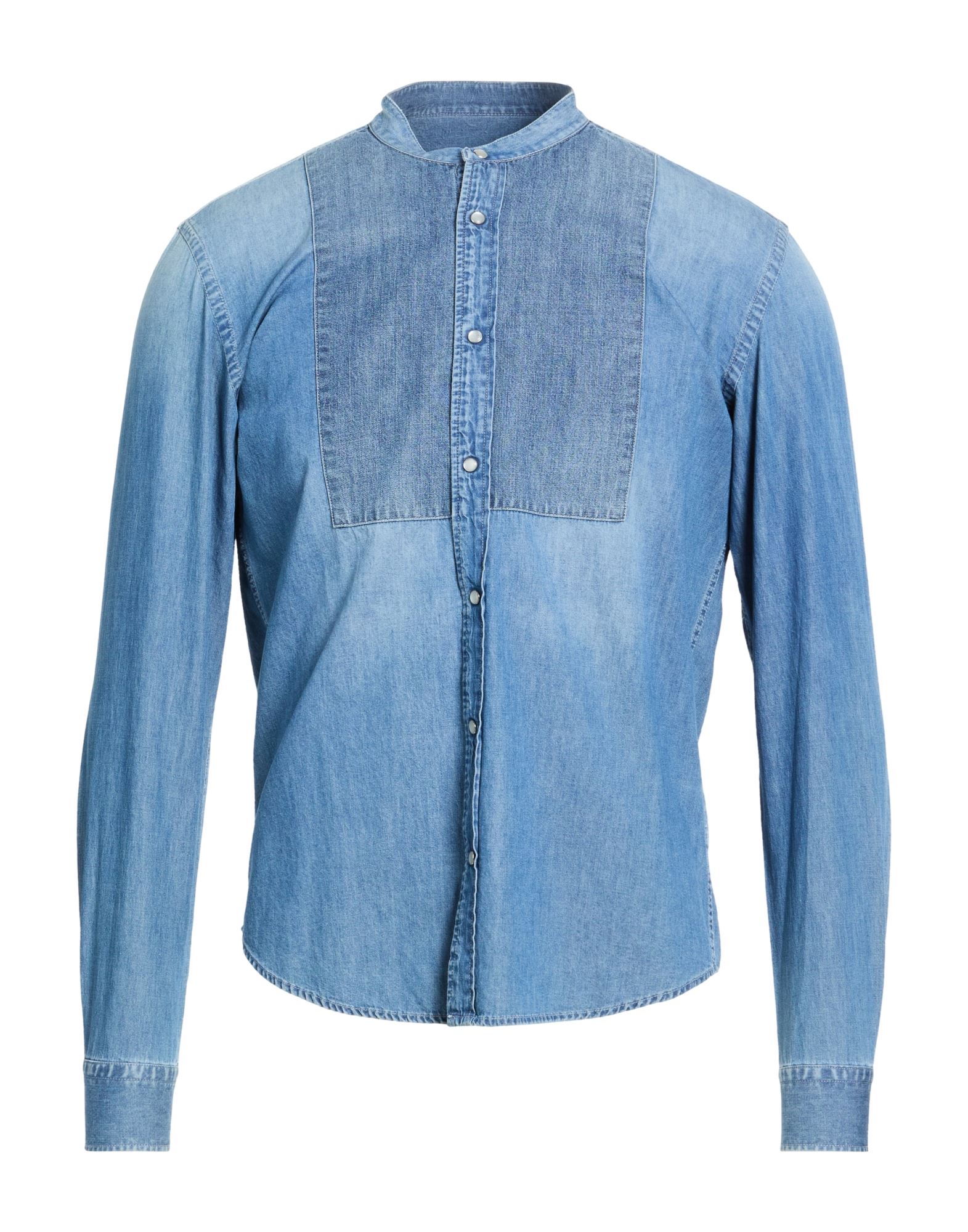 DISTRETTO 12 Jeanshemd Herren Blau von DISTRETTO 12