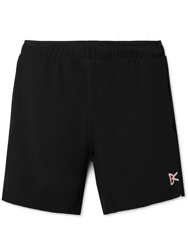 DISTRICT VISION - 7" Straight-Leg Logo-Print Aloe Stretch-Jersey Shorts - Men - Black - S von DISTRICT VISION