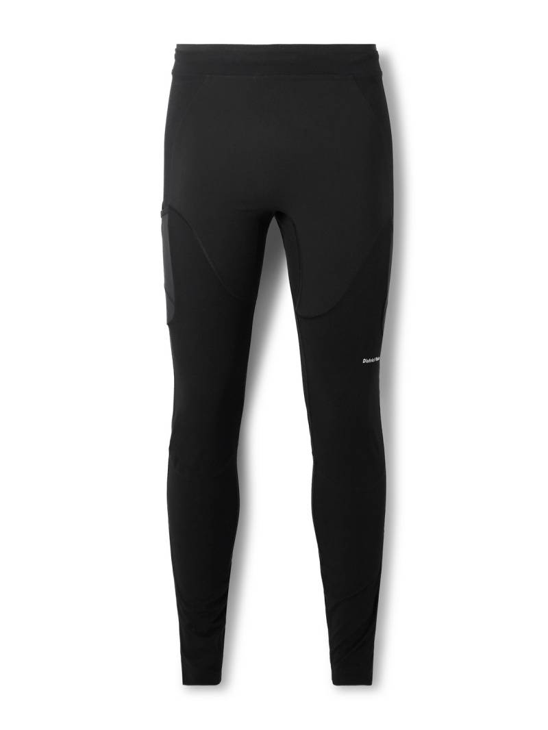 DISTRICT VISION - Cargo Compression Panelled Stretch-Jersey Running Tights - Men - Black - L von DISTRICT VISION