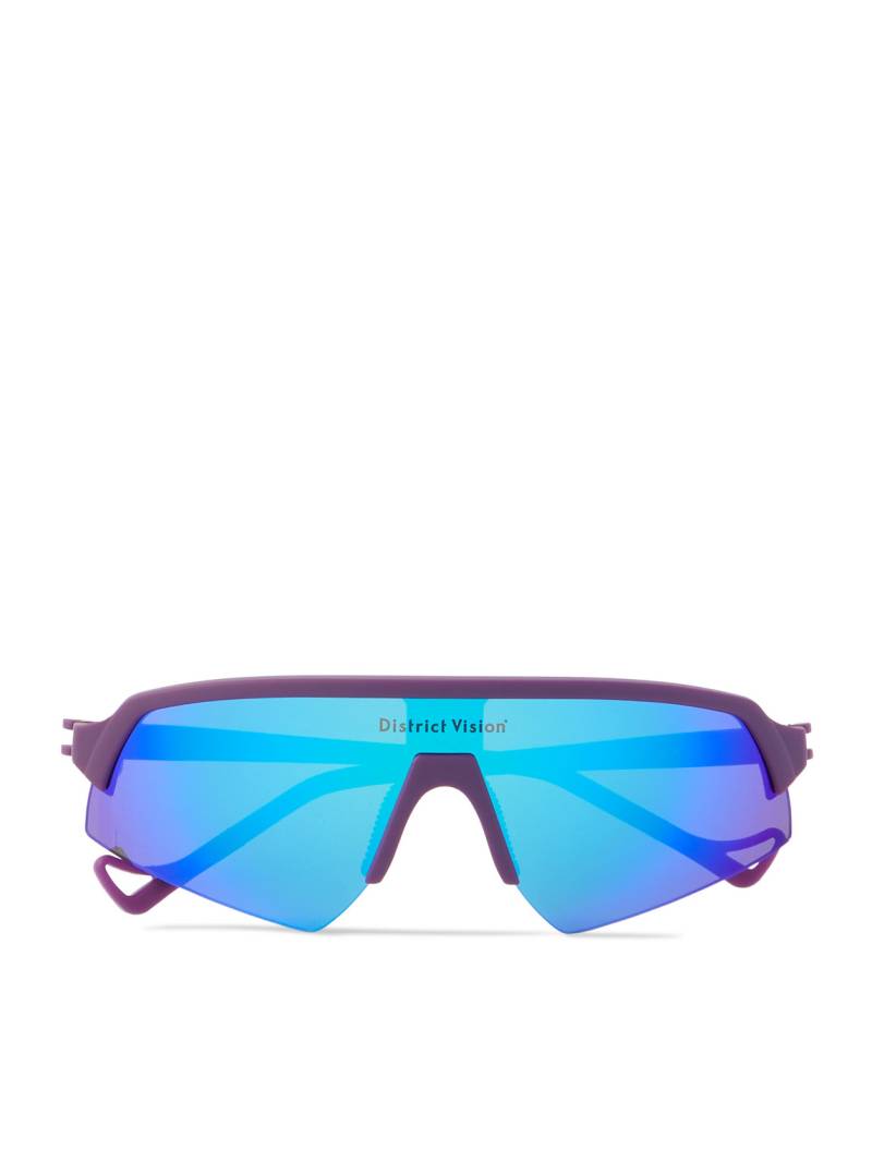 DISTRICT VISION - Choji Turbo Blade D-Frame TR90 Sunglasses - Men - Blue von DISTRICT VISION