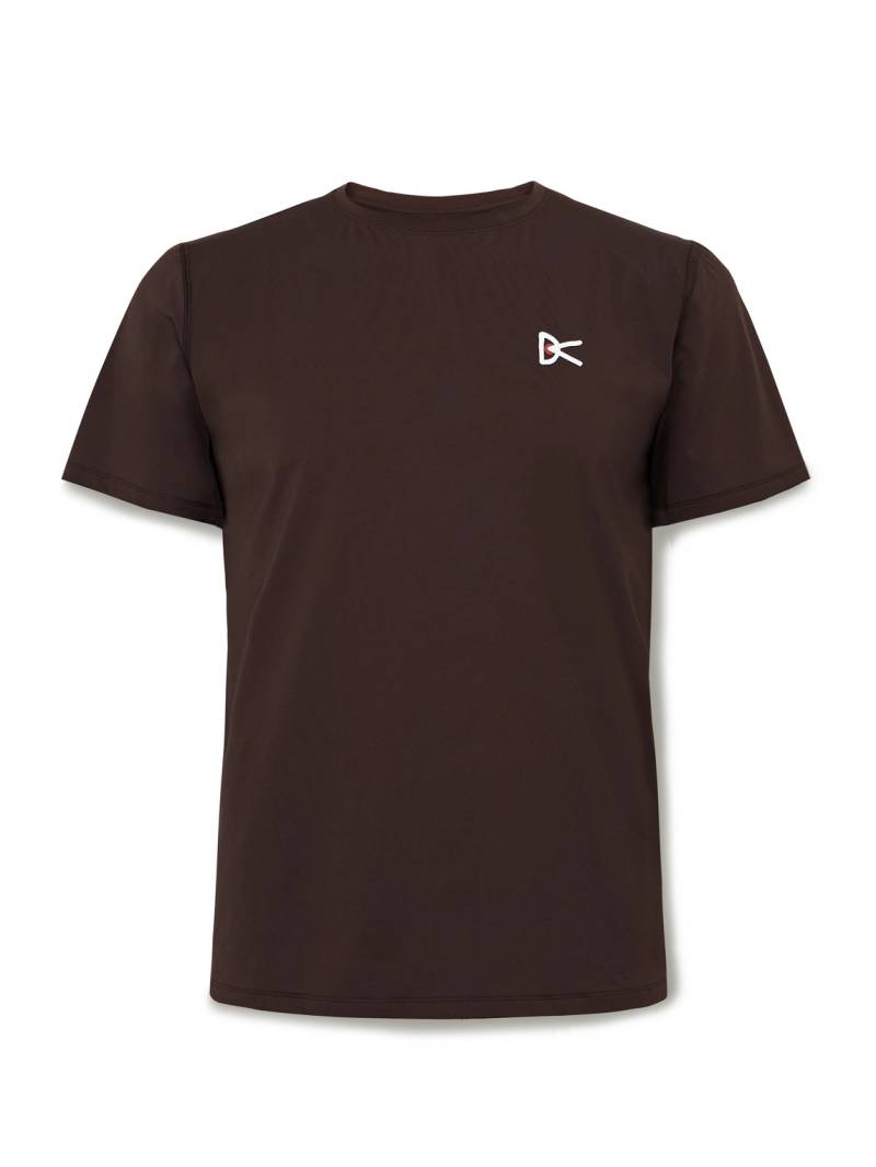 DISTRICT VISION - Deva-Tech Logo-Print Stretch-Jersey T-Shirt - Men - Brown - M von DISTRICT VISION