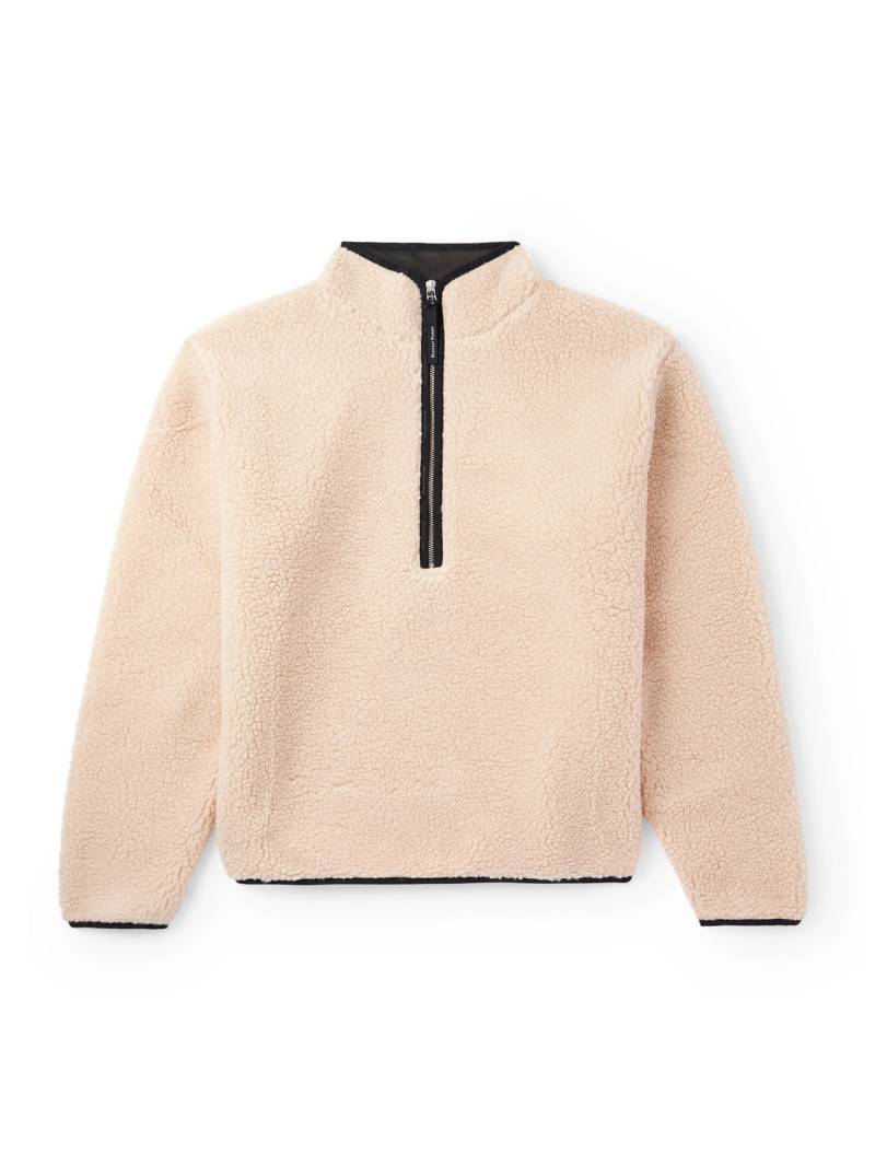 DISTRICT VISION - Doug Fleece Half-Zip Sweatshirt - Men - Neutrals - L von DISTRICT VISION