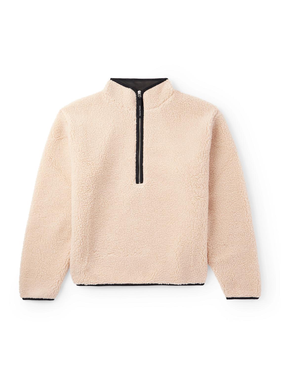 DISTRICT VISION - Doug Fleece Half-Zip Sweatshirt - Men - Neutrals - XL von DISTRICT VISION