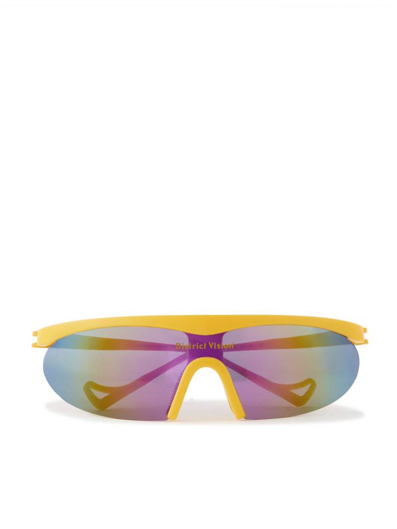 DISTRICT VISION - Koharu Eclipse D-Frame Acetate Sunglasses - Men - Yellow von DISTRICT VISION