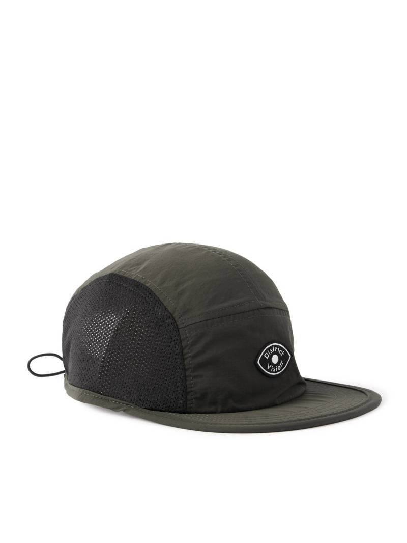 DISTRICT VISION - Logo-Appliquéd Panelled Shell and Mesh Cap - Men - Green von DISTRICT VISION