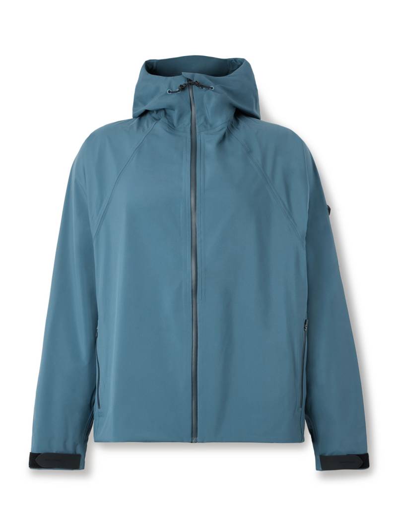 DISTRICT VISION - Logo-Appliquéd Shell Hooded Jacket - Men - Blue - L von DISTRICT VISION