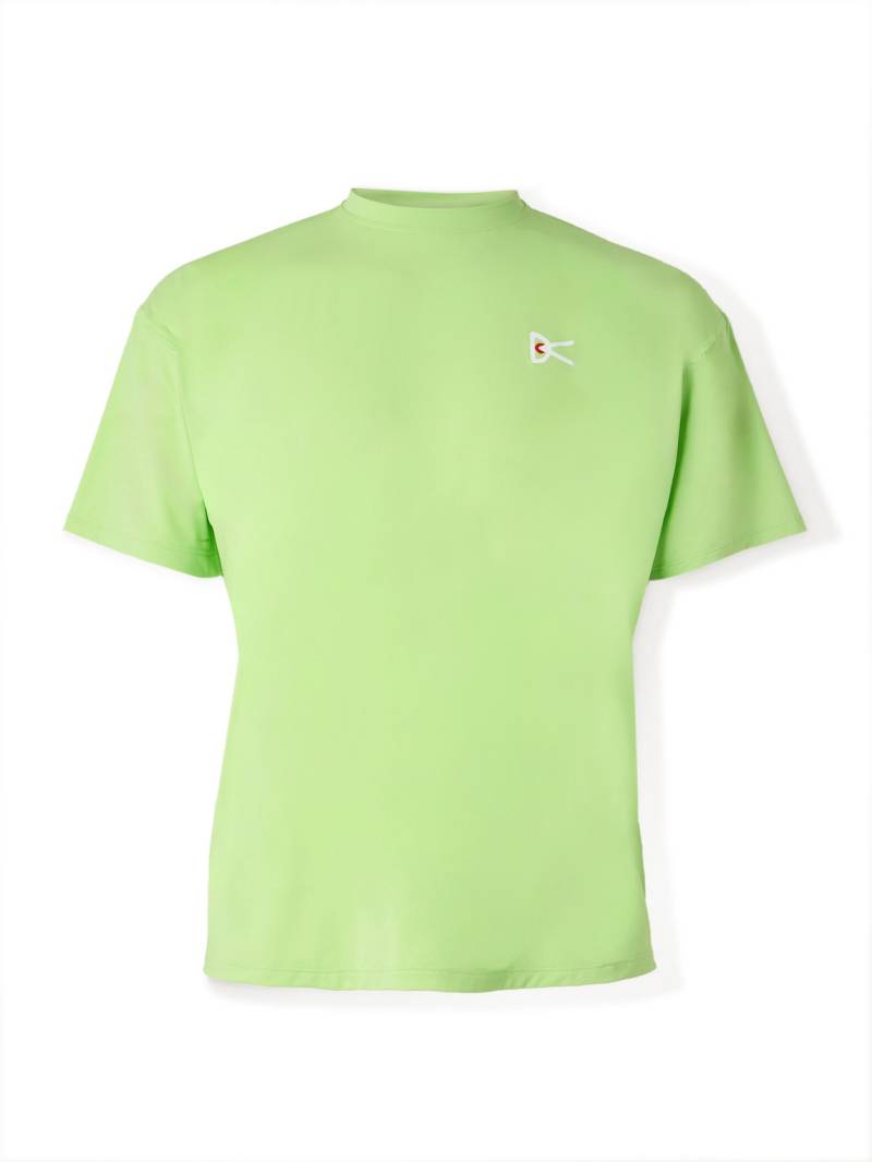 DISTRICT VISION - Logo-Print Stretch-Jersey T-Shirt - Men - Green - S von DISTRICT VISION
