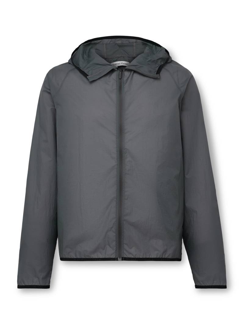 DISTRICT VISION - Milli Ultralight Ripstop Hooded Jacket - Men - Gray - M von DISTRICT VISION