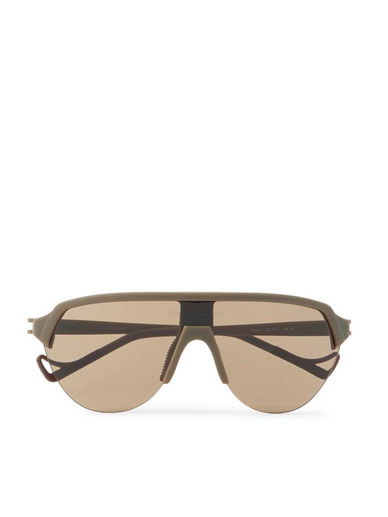 DISTRICT VISION - Nagata Speed Blade D-Frame Nylon Sunglasses - Men - Metallic von DISTRICT VISION