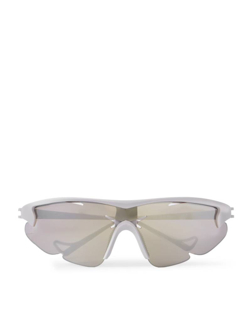 DISTRICT VISION - POST ARCHIVE FACTION Junya Racer D-Frame Polycarbonate and Titanium Sunglasses - Men - Silver von DISTRICT VISION