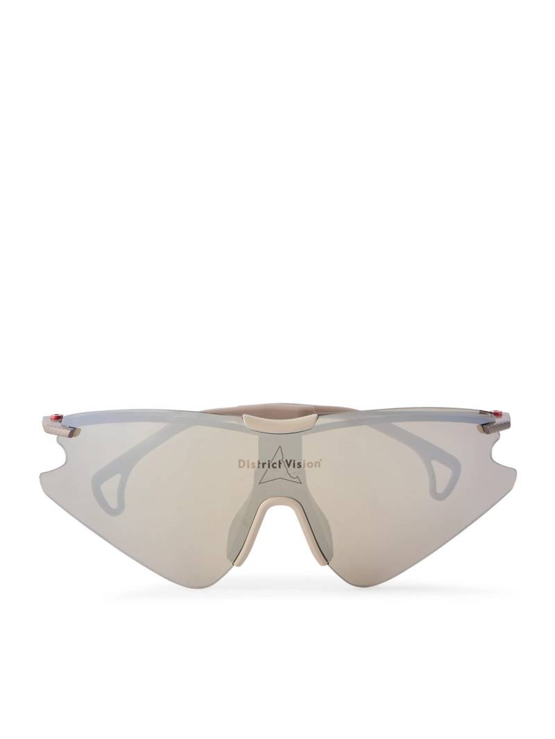DISTRICT VISION - ROA Kohei Aero Blade Ti D-Frame Polycarbonate and Titanium Running Sunglasses - Men - Gray von DISTRICT VISION