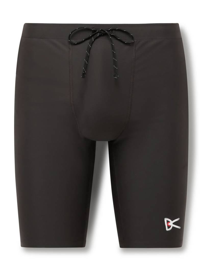 DISTRICT VISION - Speed Tight Stretch Recycled-Jersey Running Tights - Men - Brown - S von DISTRICT VISION