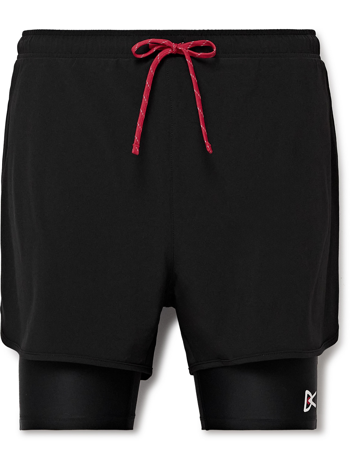 DISTRICT VISION - Straight-Leg Layered Logo-Print Stretch-Jersey Drawstring Shorts - Men - Black - M DISTRICT VISION - Straight-Leg Layered Logo-Print Stretch-Jersey Drawstring Shorts - Men - Black - M von DISTRICT VISION